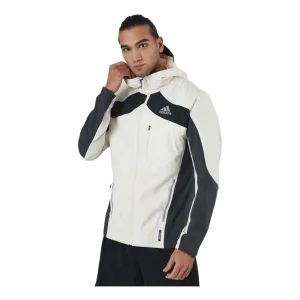 Adidas Marathon Jacket Ocean P.Blue Men Wonder White / Black