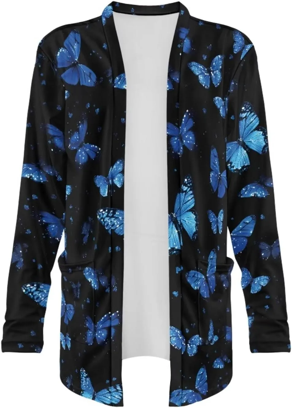 Cardigan Sweaters for Women Long Sleeve Cardigan Soft Drape Open Front Fall Dusters V-Neck Jackets Dressy Loose Coat