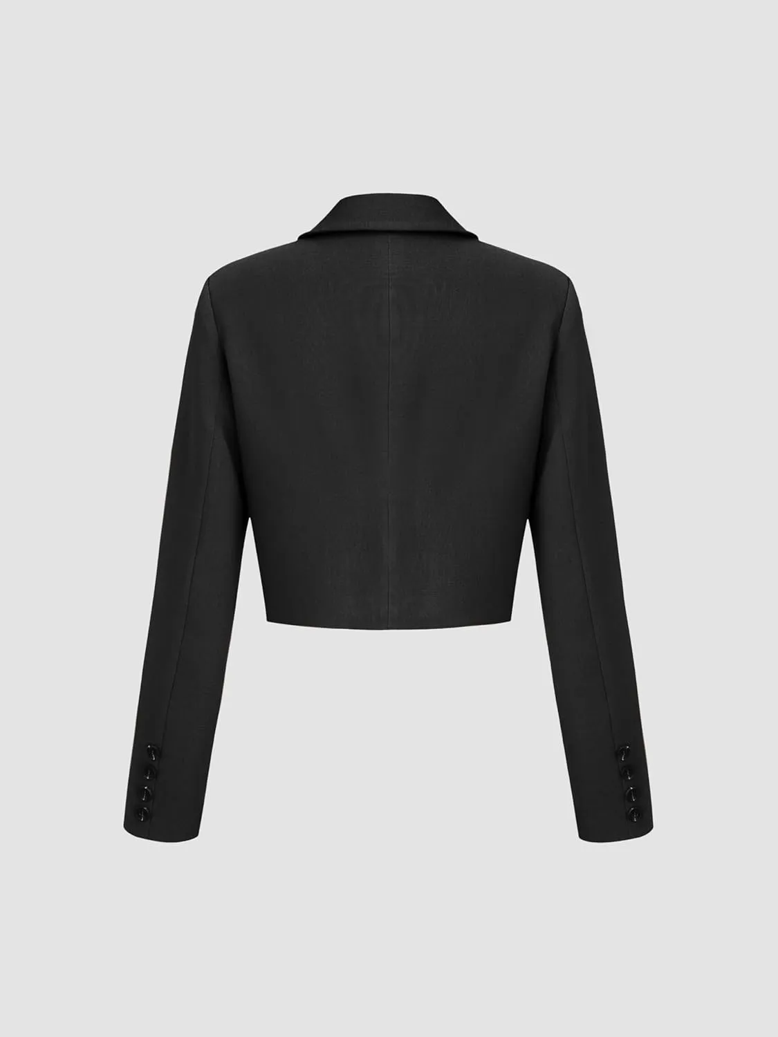 CIDER Womens Blazer Cropped Business Casual Open Front Long Sleeve Suit Work Office Blazer Jacket