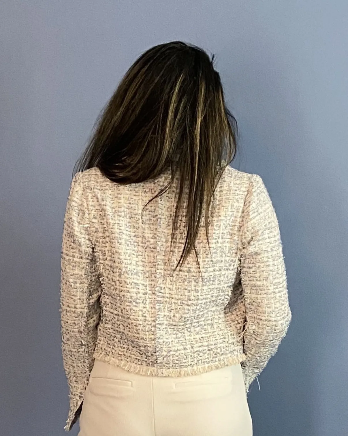 Cropped Tweed Blazer