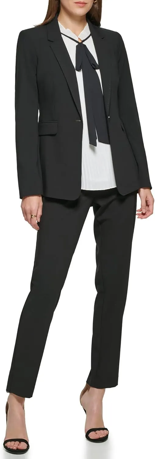 DKNY Women's Single Button Blazer