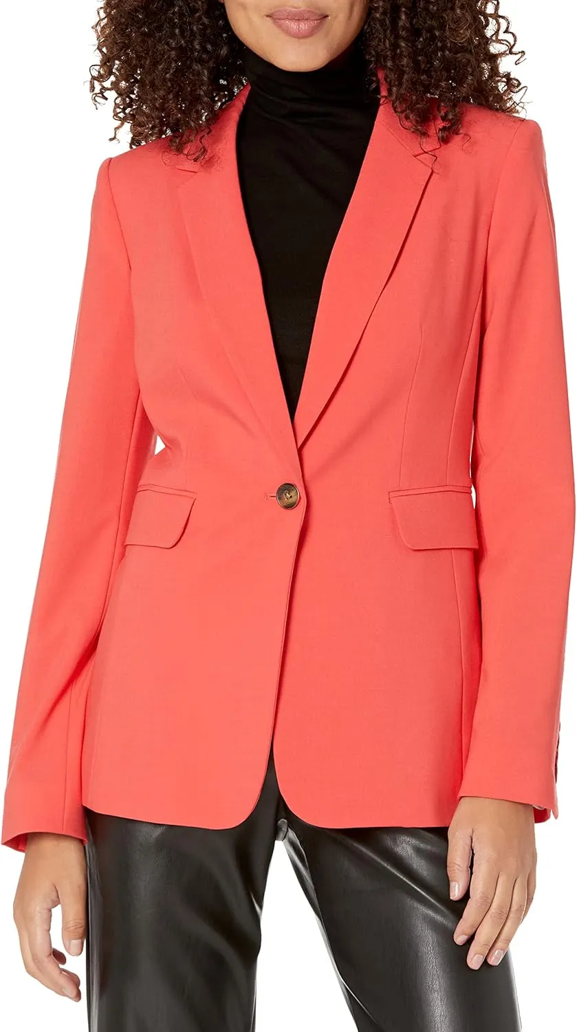 DKNY Women's Single Button Blazer