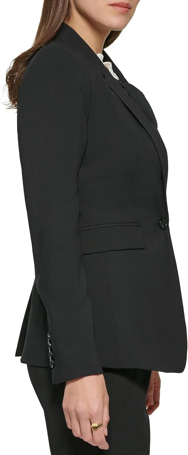 DKNY Women's Single Button Blazer