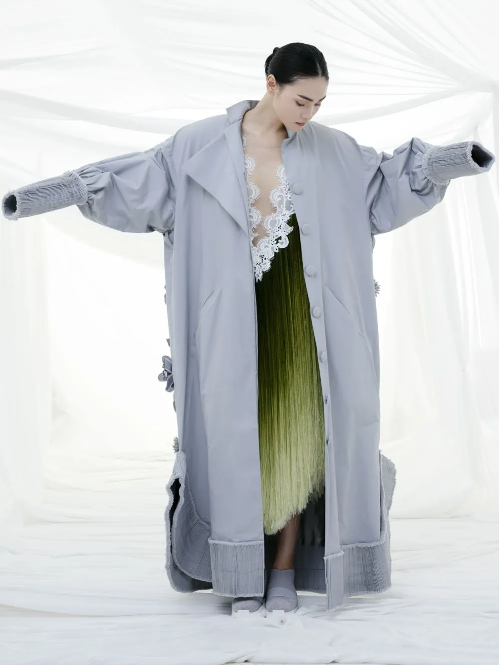 Embellished Long Jacket