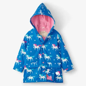 Hatley Twinkle Unicorns Colour Changing Raincoat F21tuk13
