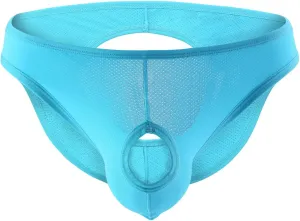JEShifangjiusu Men'S Low Rise Hollow Out Jockstrap G-String Thong Bulge Pouch Underwear Briefs Soft Breathable Underpants