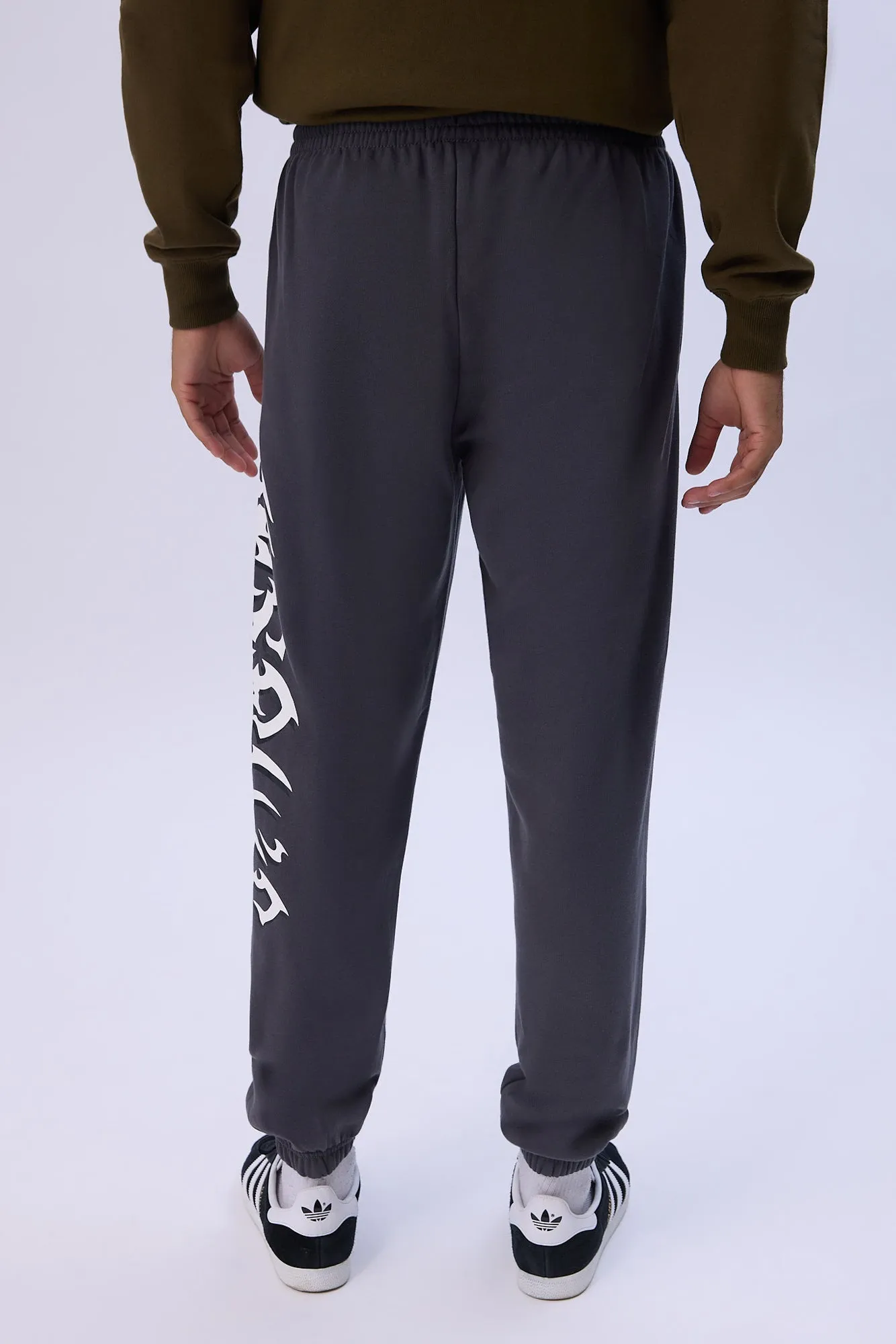 Jogger en molleton imprimé logo Arsenic homme