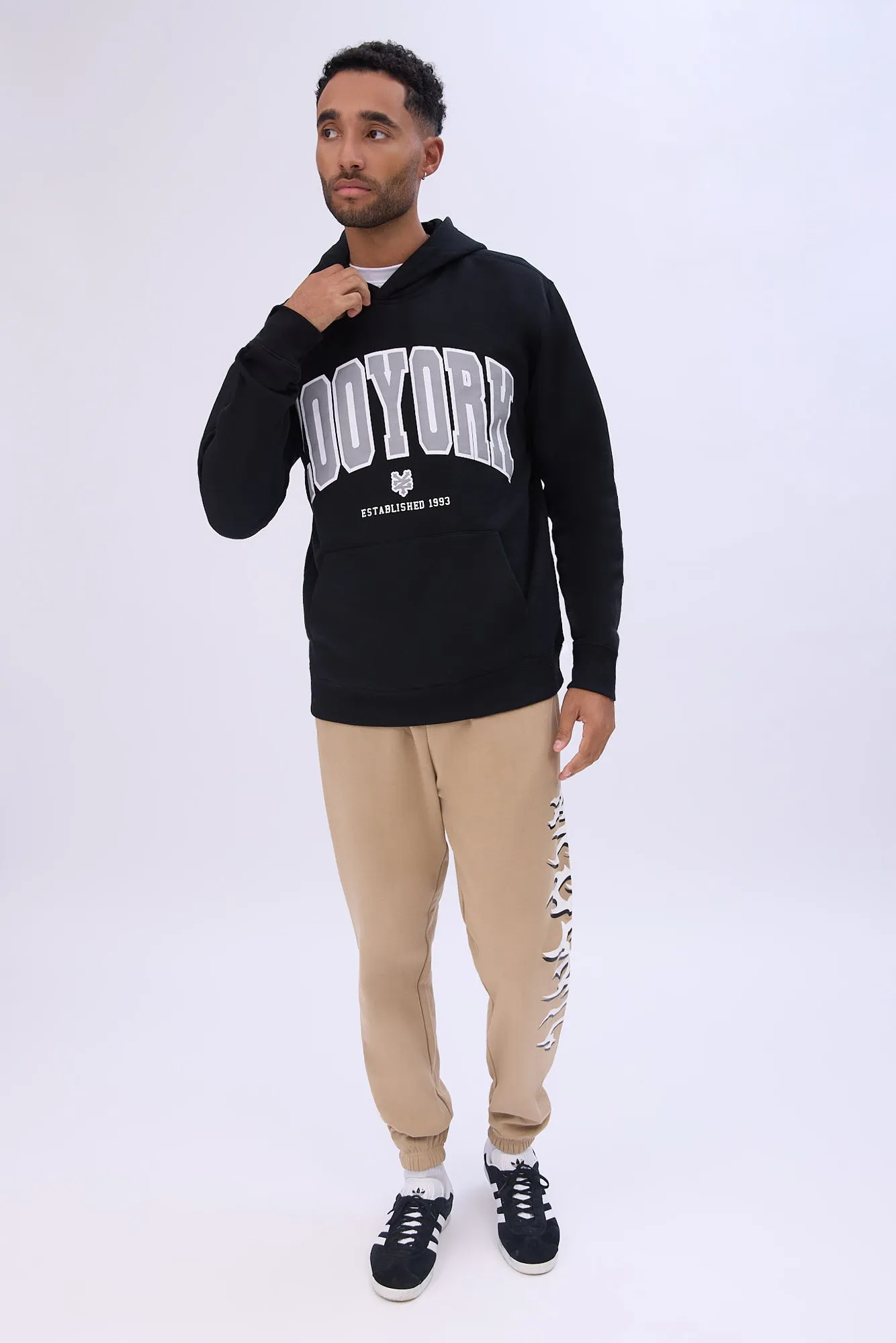 Jogger en molleton imprimé logo Arsenic homme