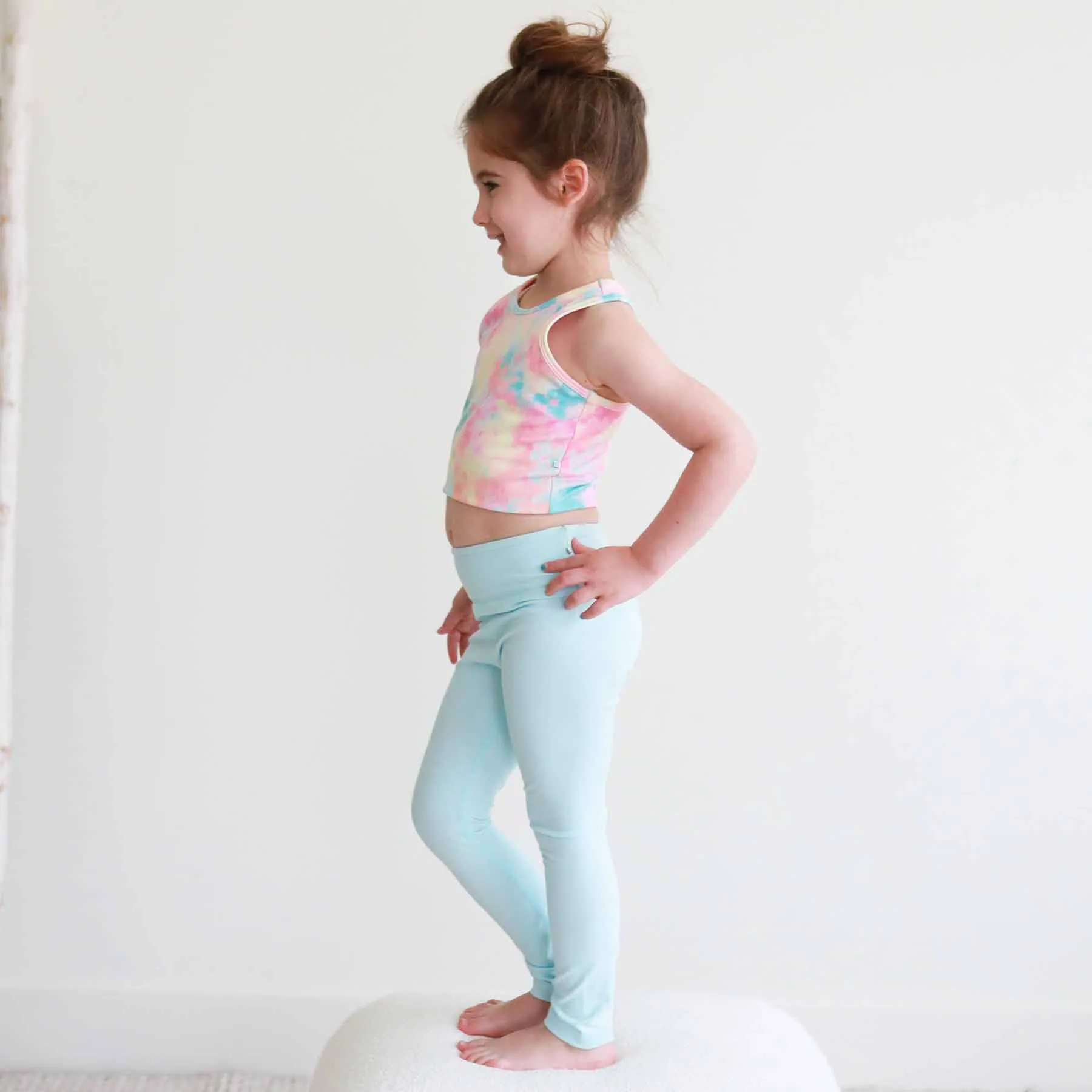 Kids CloudActive Leggings | Candy Blue