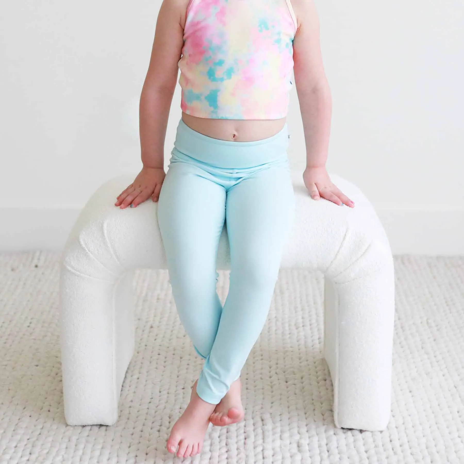 Kids CloudActive Leggings | Candy Blue