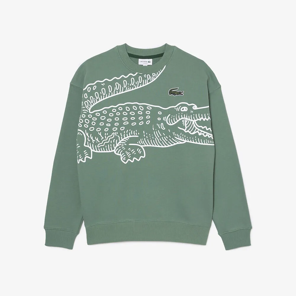 Lacoste Big Croc Loose Fit Crew Neck