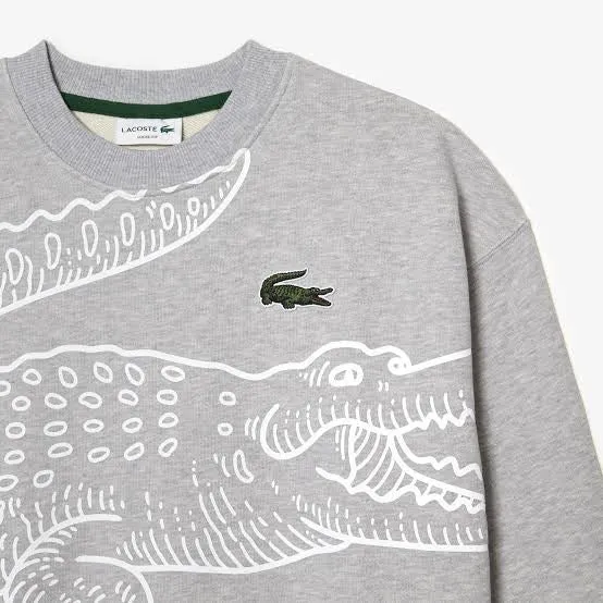 Lacoste Big Croc Loose Fit Crew Neck
