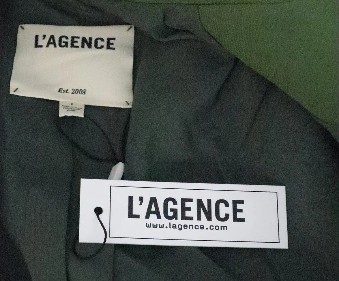 L'Agence Olive Green Blazer sz 2