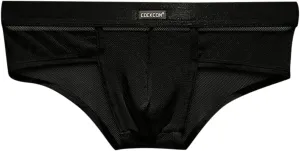 Men's Breathable Ice Silk Sexy Seamless Boxer Briefs Shorts Underwear, Transparent Ultra-Thin Male Underpants
