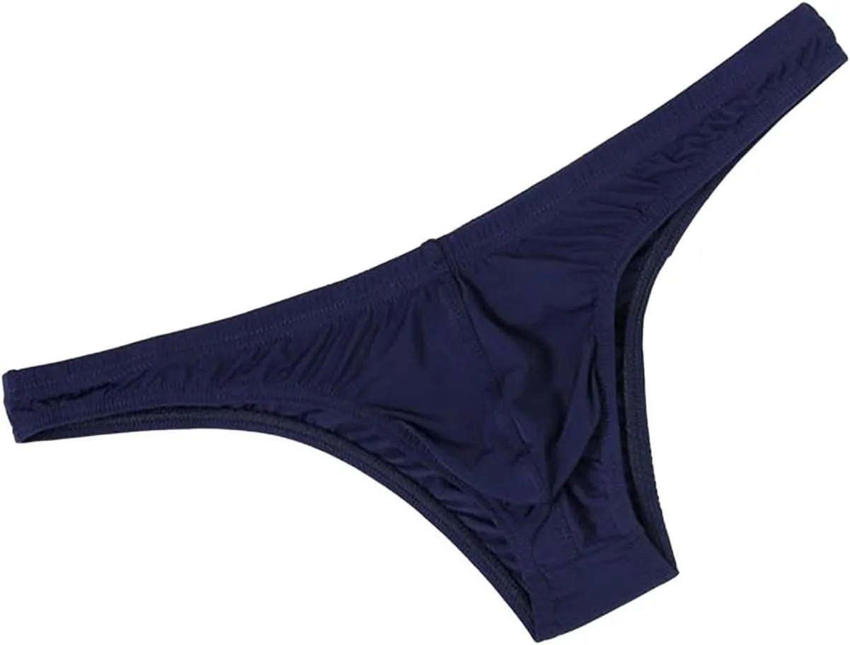 Men's Breathable Ice Silk Sexy Seamless Boxer Briefs Shorts Underwear, Transparent Ultra-Thin Male Underpants