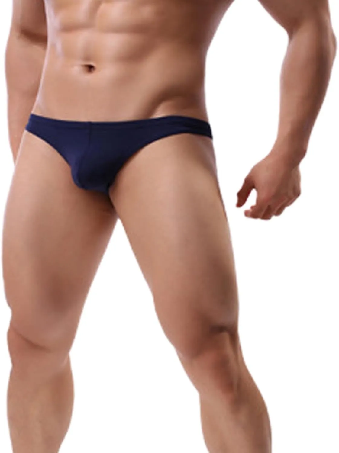 Men's Breathable Ice Silk Sexy Seamless Boxer Briefs Shorts Underwear, Transparent Ultra-Thin Male Underpants