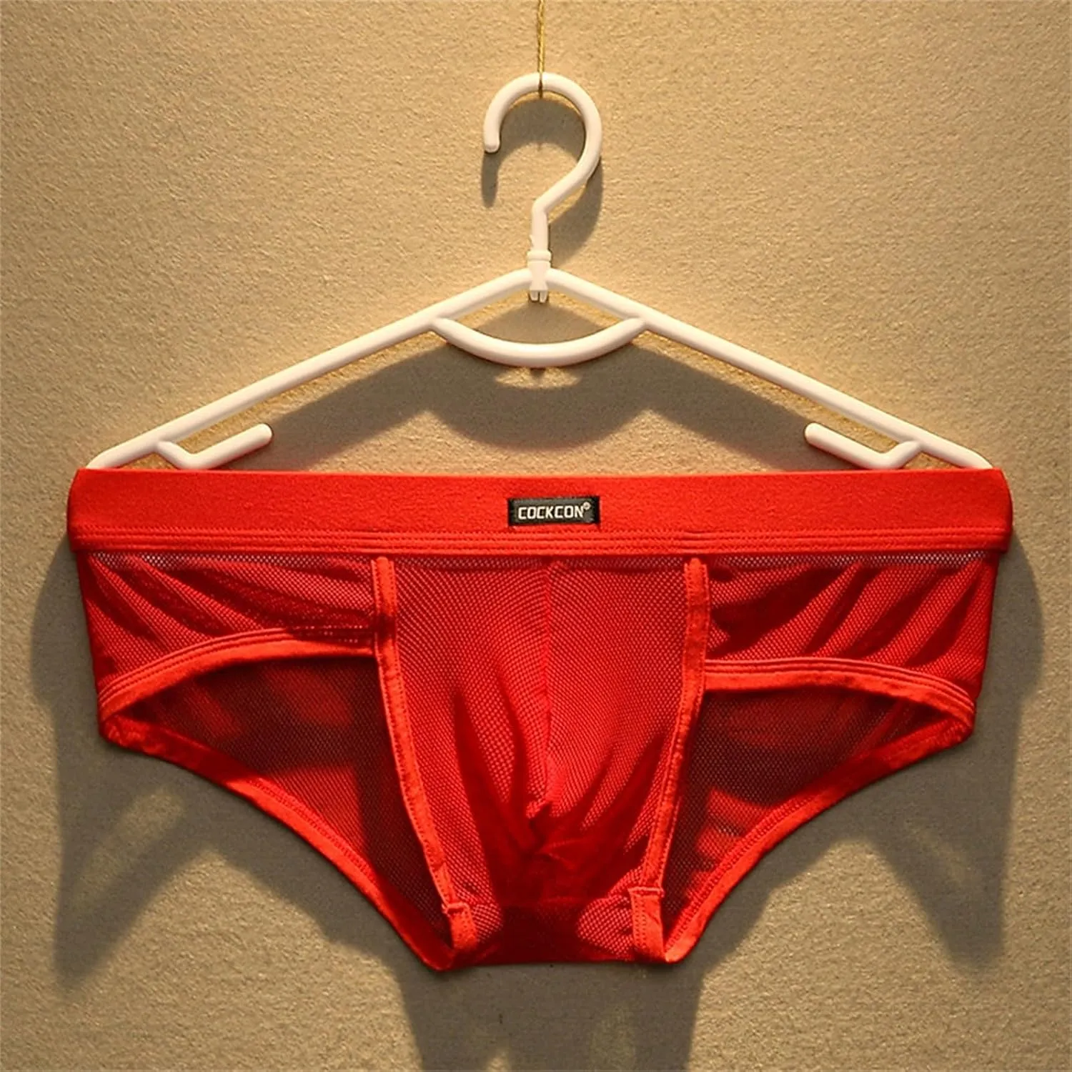 Men's Breathable Ice Silk Sexy Seamless Boxer Briefs Shorts Underwear, Transparent Ultra-Thin Male Underpants