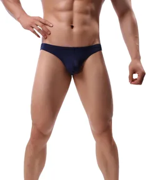 Men's Breathable Ice Silk Sexy Seamless Boxer Briefs Shorts Underwear, Transparent Ultra-Thin Male Underpants