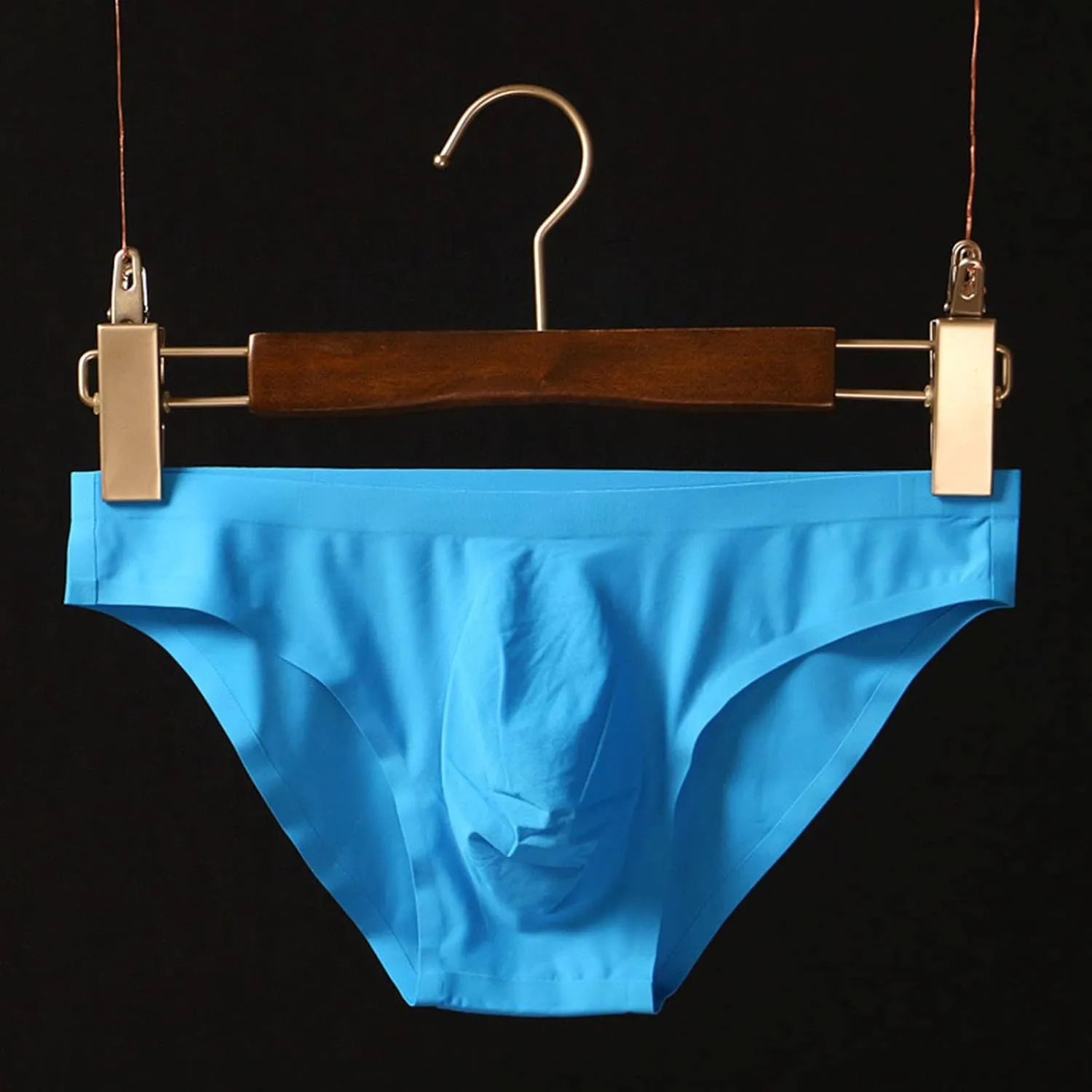 Men's Briefs Stretch Breathable Underpants Low Rise Tag-Free Underwear Solid Fashion Shorts Bikini Briefs for Male