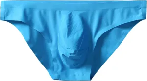 Men's Briefs Stretch Breathable Underpants Low Rise Tag-Free Underwear Solid Fashion Shorts Bikini Briefs for Male