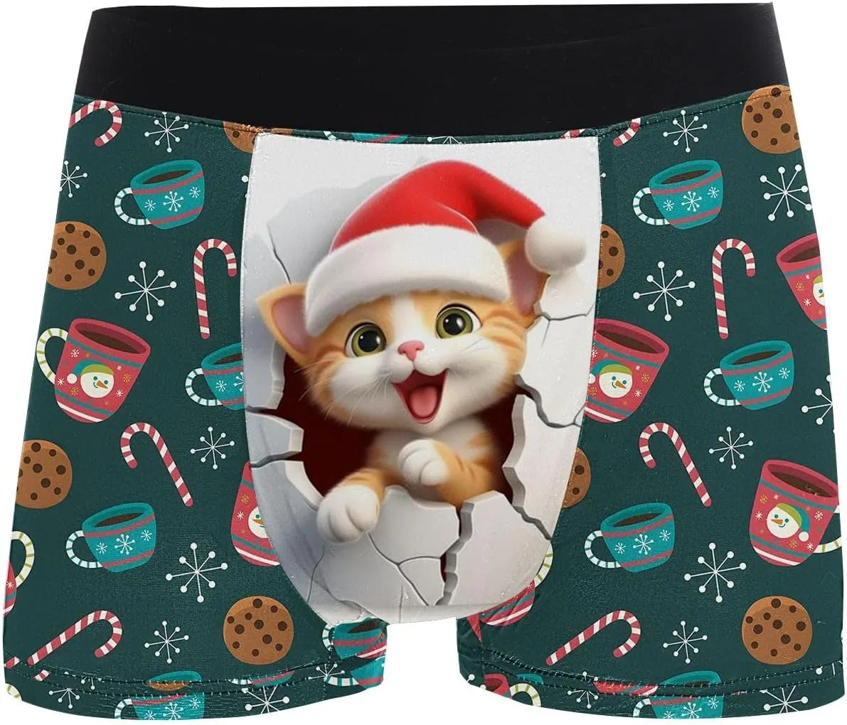 Mens Clothes Breathable 3D Reliefss Pants Personality Tidess Men's Cotton Shorts Male Underwear Thermal Underwear