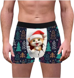 Mens Clothes Breathable 3D Reliefss Pants Personality Tidess Men's Cotton Shorts Male Underwear Thermal Underwear