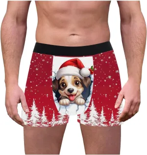 Mens Clothes Breathable 3D Reliefss Pants Personality Tidess Men's Cotton Shorts Male Underwear Thermal Underwear