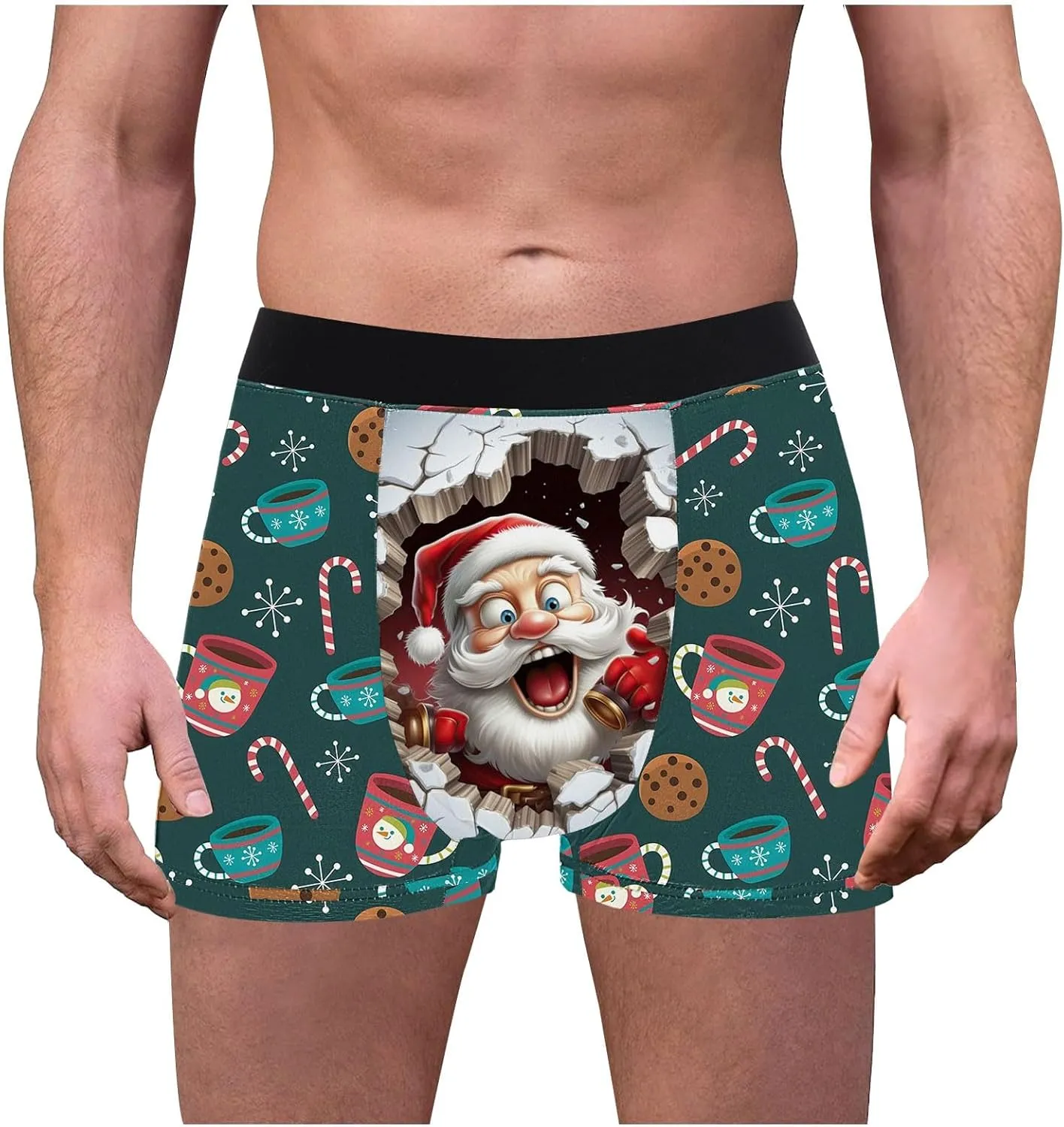 Mens Clothes Breathable 3D Reliefss Pants Personality Tidess Men's Cotton Shorts Male Underwear Thermal Underwear
