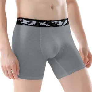 Men's Four Corners Solid Color U Raised Men's Shorts Mid Waist Breathable Men's Underwear Briefs