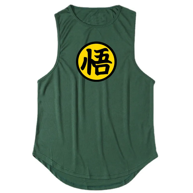 Men's running & fitness vest summer quick drying training suit