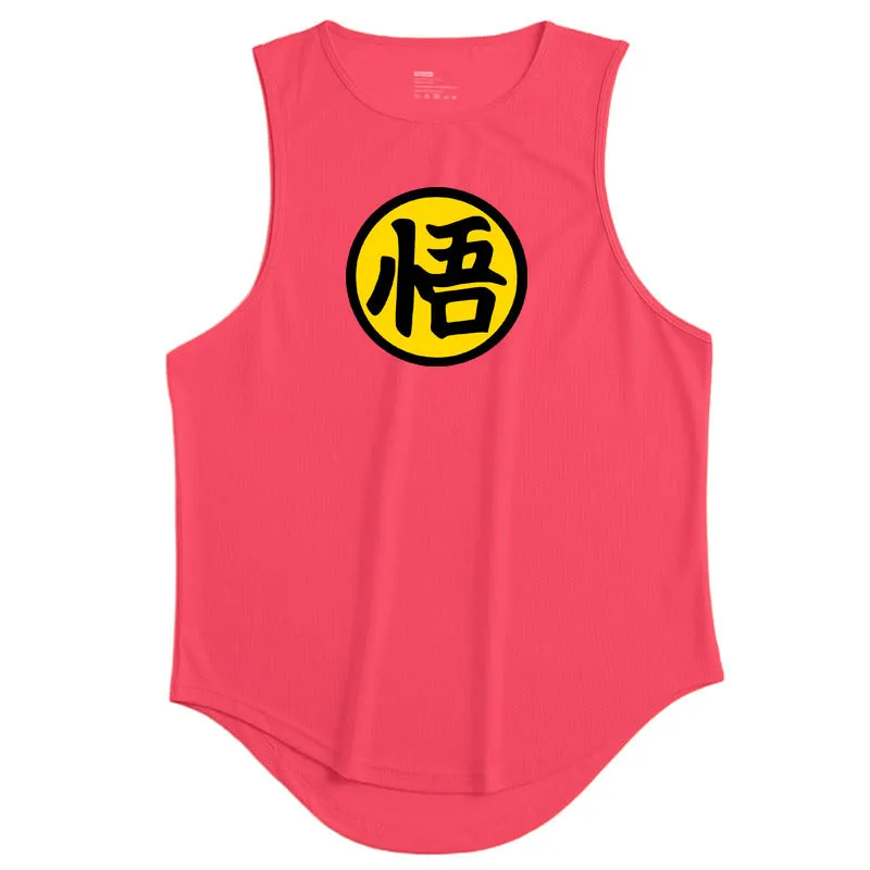 Men's running & fitness vest summer quick drying training suit