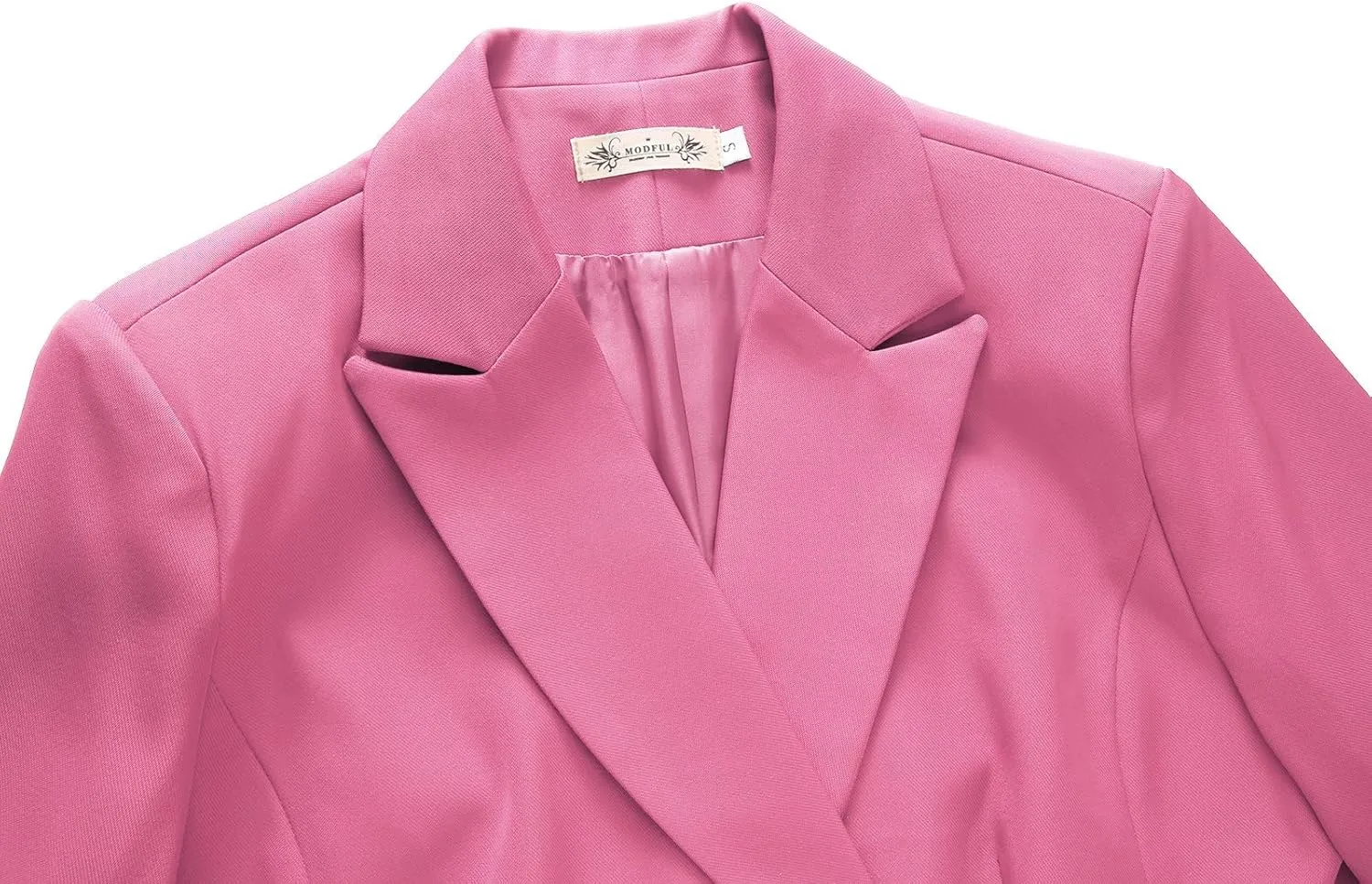 MODFUL Women's 2 Piece Business Suit Double Breasted Blazer and Pants Work Suit Set