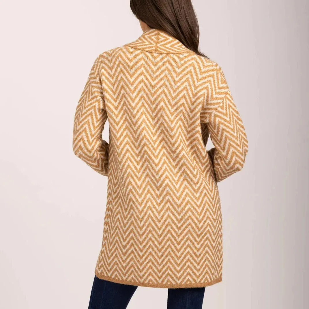 Mudflower Zigzag Soft Cardigan