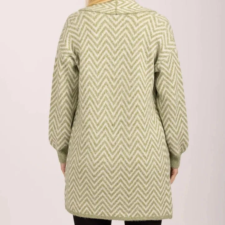 Mudflower Zigzag Soft Cardigan