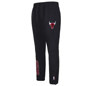 NBA CHICAGO BULLS CLASSIC WOMEN'S WIND WOVEN PANT (BLACK)