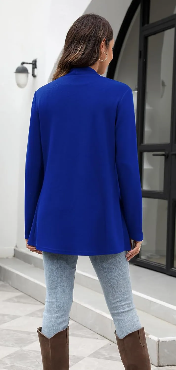 Newchoice Womens Lightweight Long Sleeve Cardigans with Pockets Casual Soft Open Front Sweater Cardigan Duster