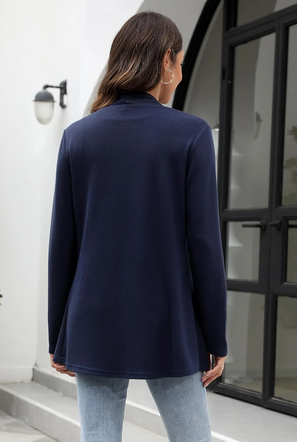 Newchoice Womens Lightweight Long Sleeve Cardigans with Pockets Casual Soft Open Front Sweater Cardigan Duster