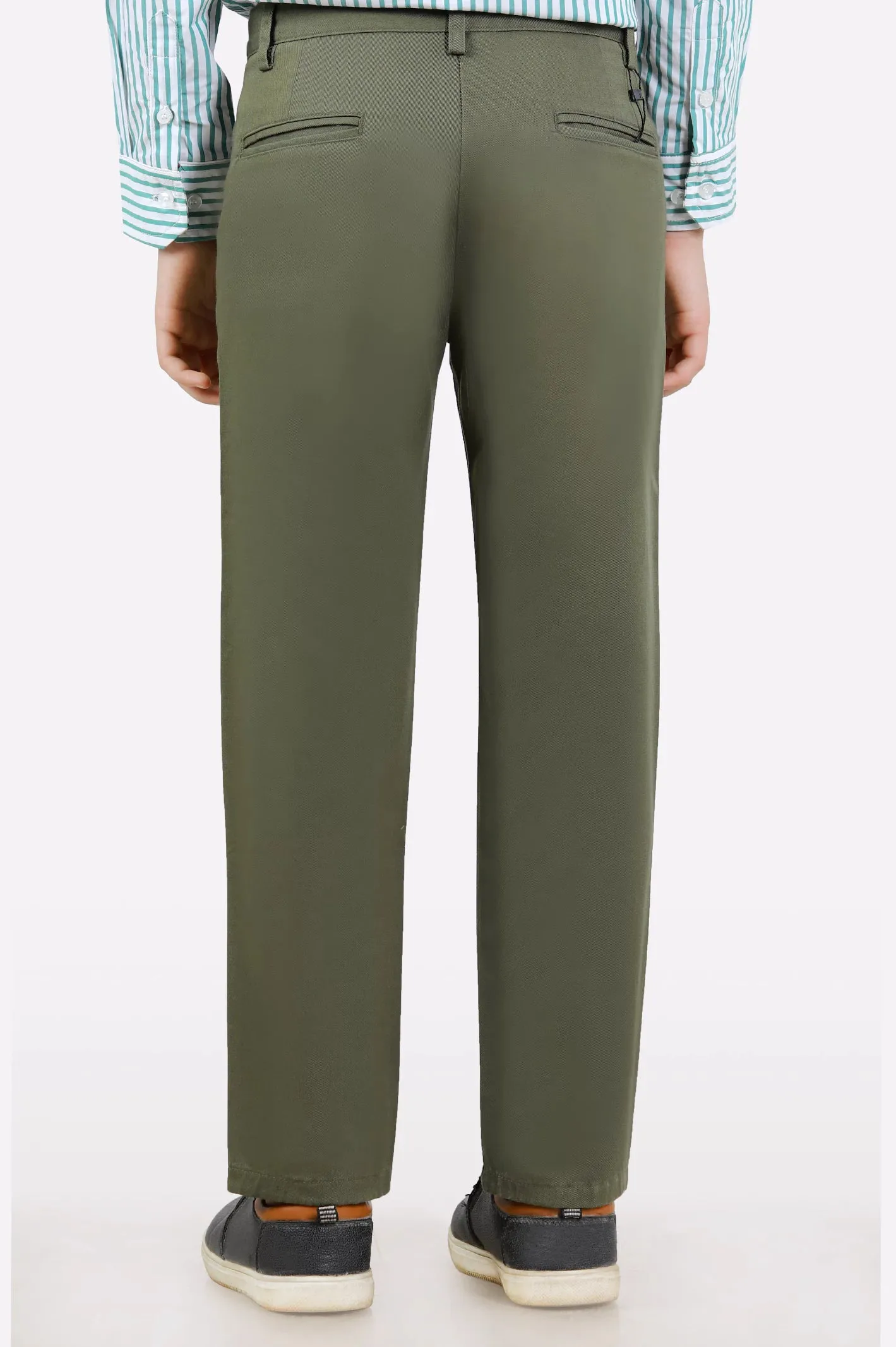 Olive Chinos For Boys