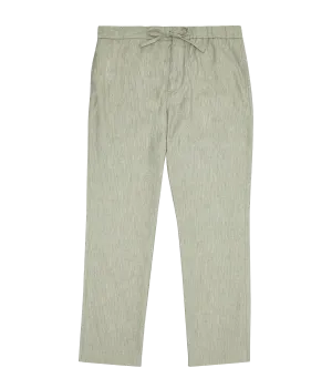 Oscar Linen Chinos in Pastel Green