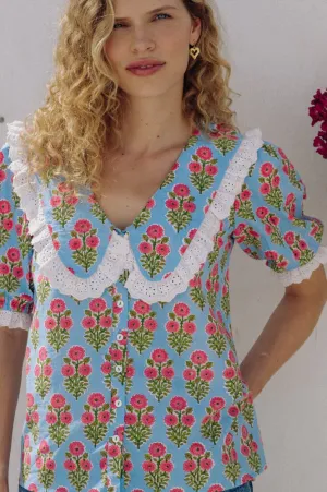 Pink City Prints Ava Island Buta Blouse