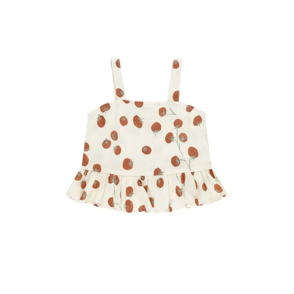 Rylee   Cru Cropped Peplum Tank T