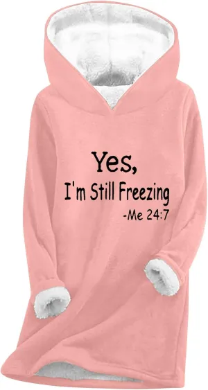 Sherpa Lined Hoodie for Women Oversized Fleece Lined Crewneck Pullover Tops Winter Thicken Fuzzy Thermal Sweatshirts