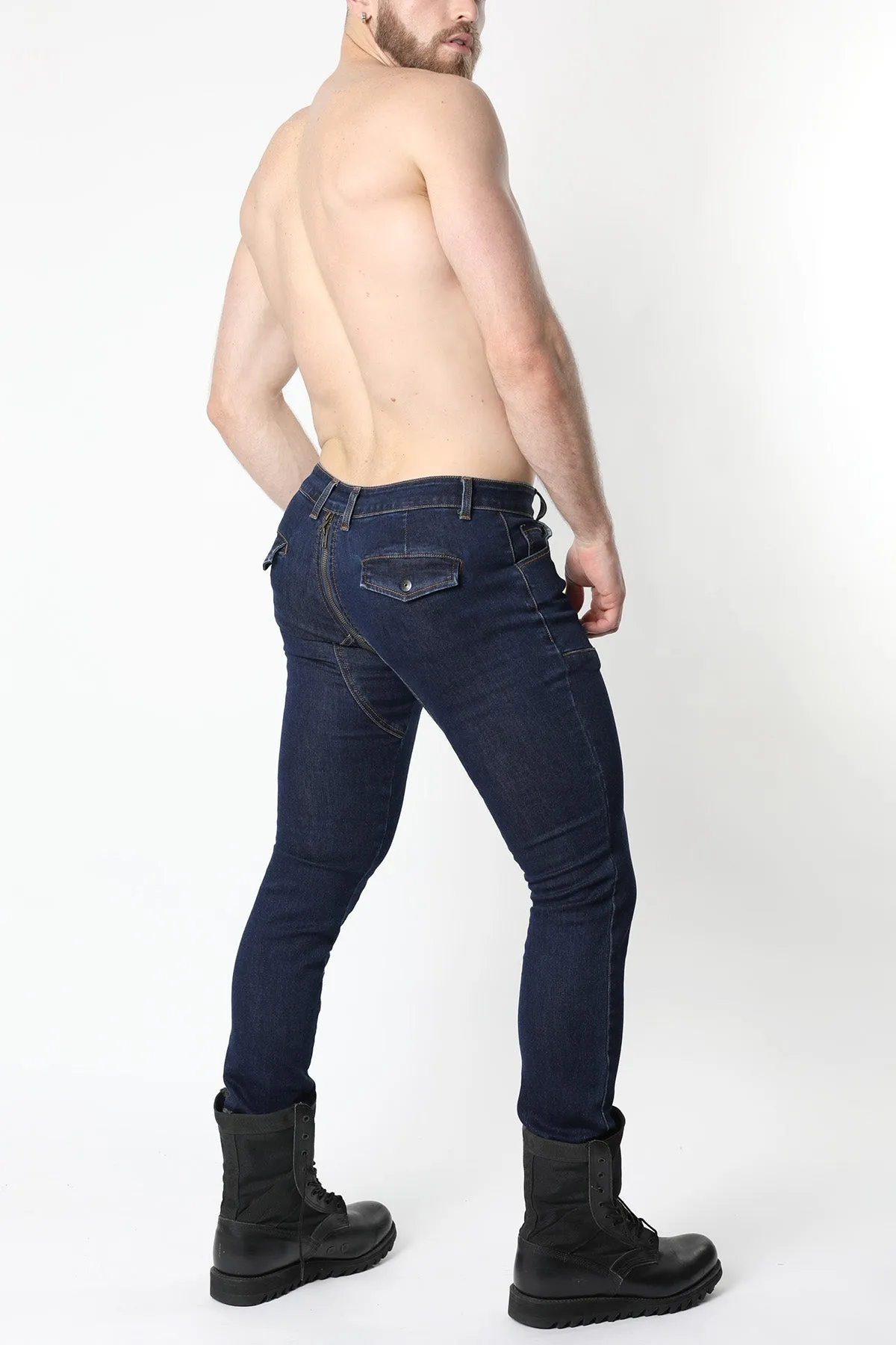 Slick Carpenter Denim Zipper Pant