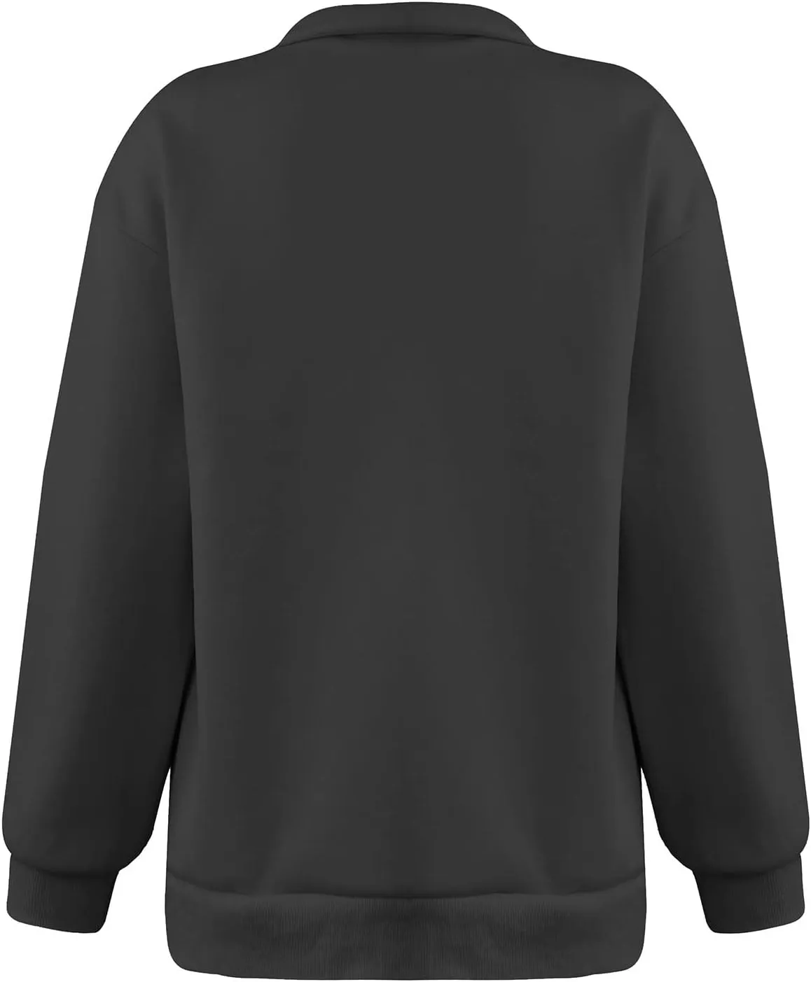 slqdgmryz Womens Quarter Zip Pullover Fleece Preppy Oversized Sweatshirt Drop Shoulder Half Zip Plain Cute Sweatshirts