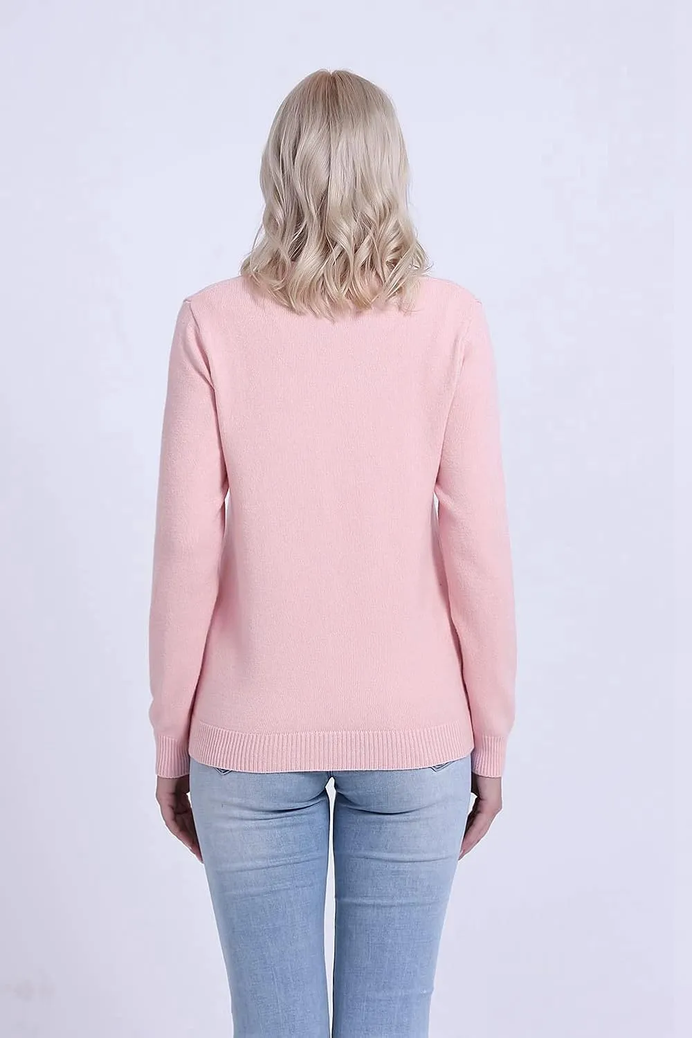SMILING PINKER Womens Cardigan Sweater Button Down Thick and Soft Mother Grandmother Gift