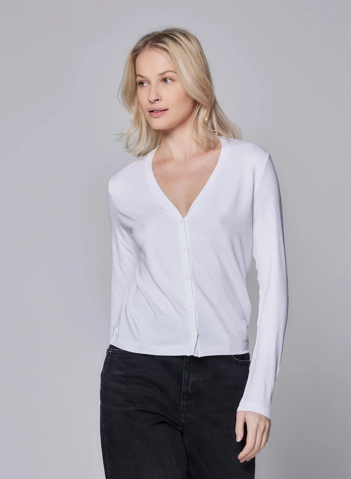 Soft Touch V Neck Cardigan