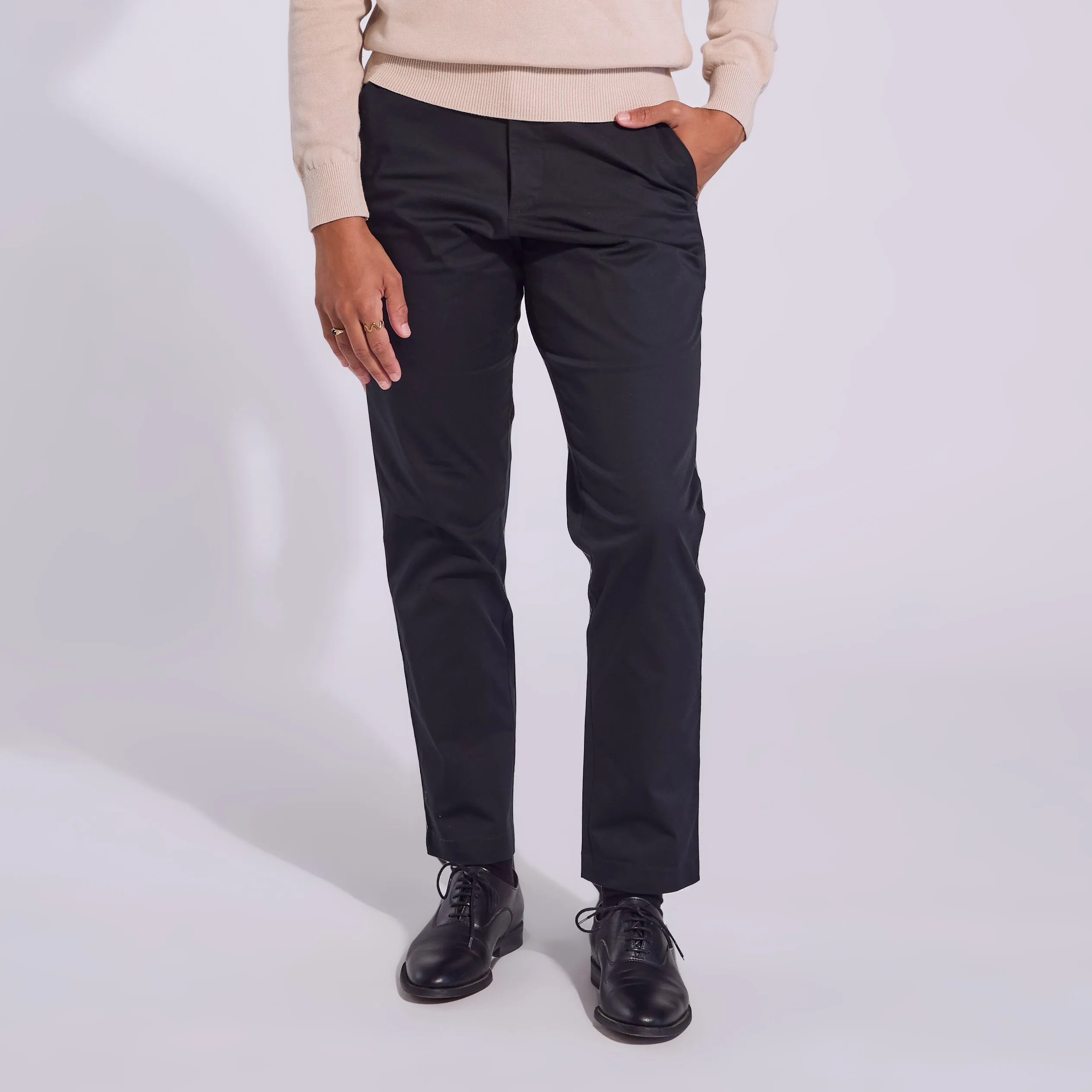 The Quinn Black Chinos 29" Inseam