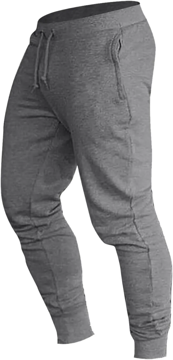 WABEOR Mens Joggers Pants Slim Fit Stretch Elastic Athletic Sweatpants Casual Breathable Lounge Pants Gym Workout Trousers