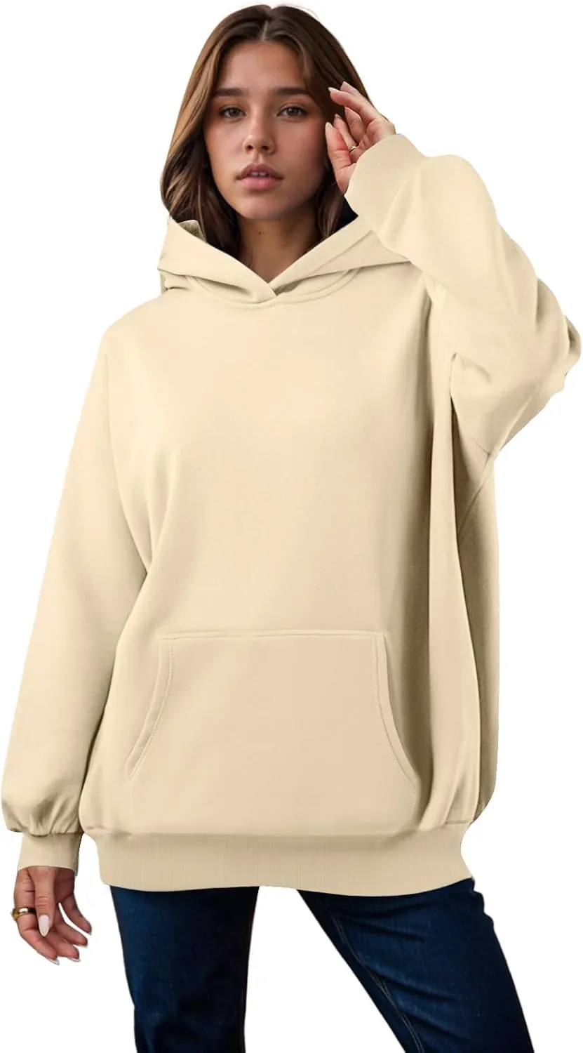 Womens Oversized Sweatshirts Pullover Hoodies Fleece Sweaters Long Sleeve With Pockets Winter Fall Outfits Y2k Clothes