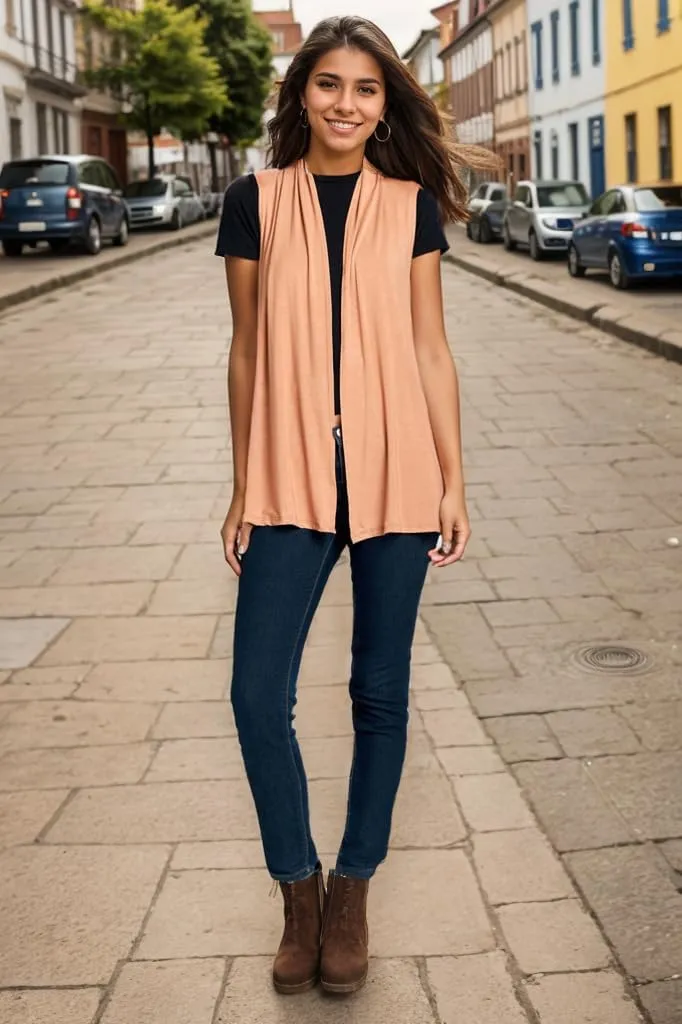 Women's Sleeveless Extra Soft Viscose Made from Bamboo Layering Casual Cardigan Vest